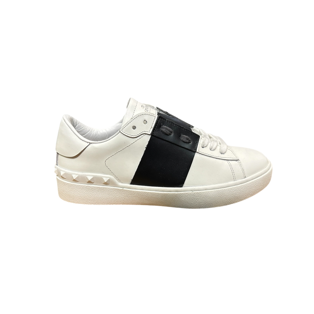 Vtln White/Black Leather Shoes