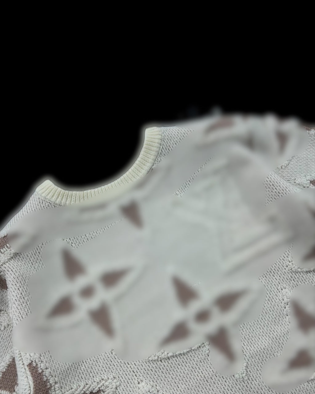 Lv White Sweater