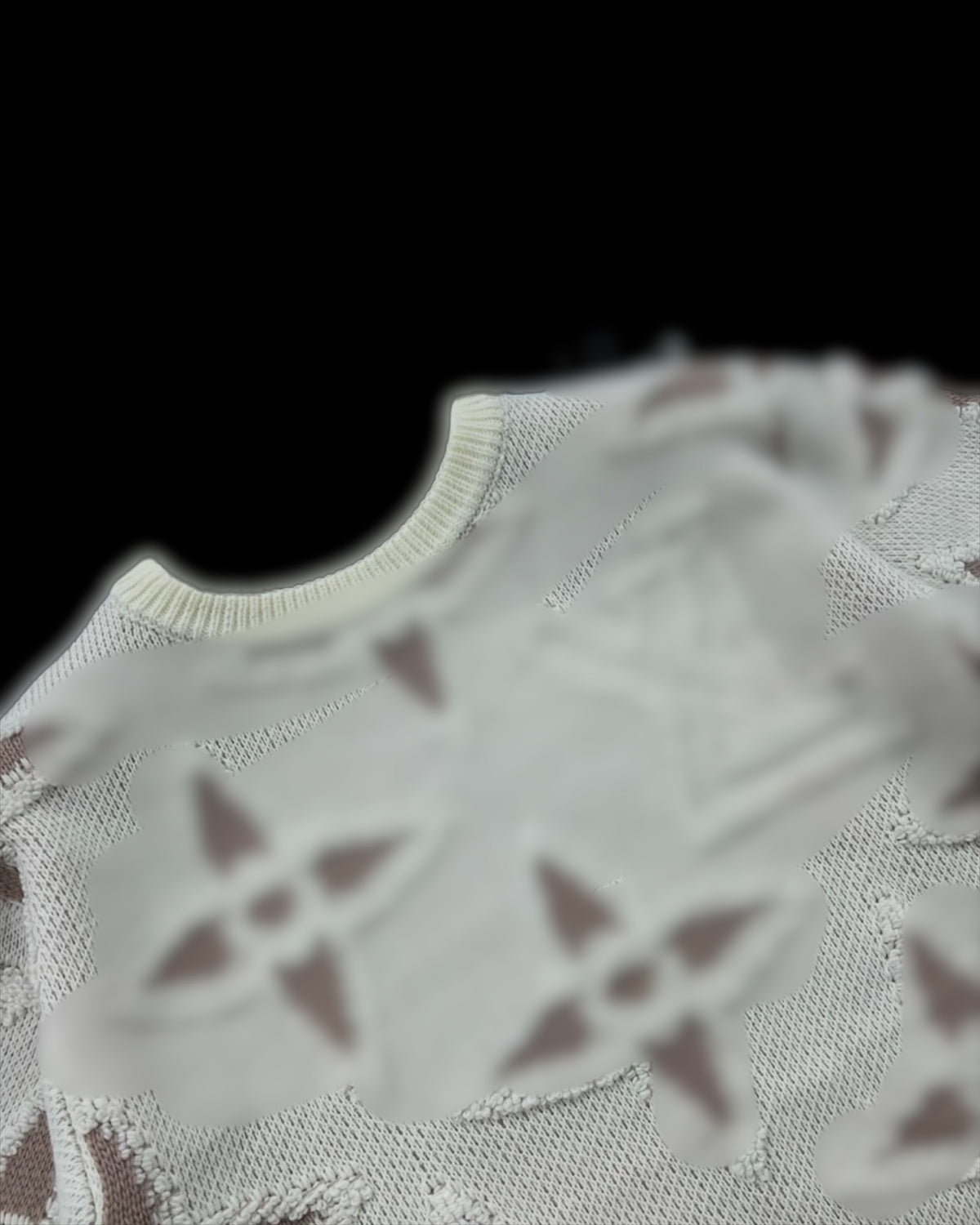 Lv White Sweater
