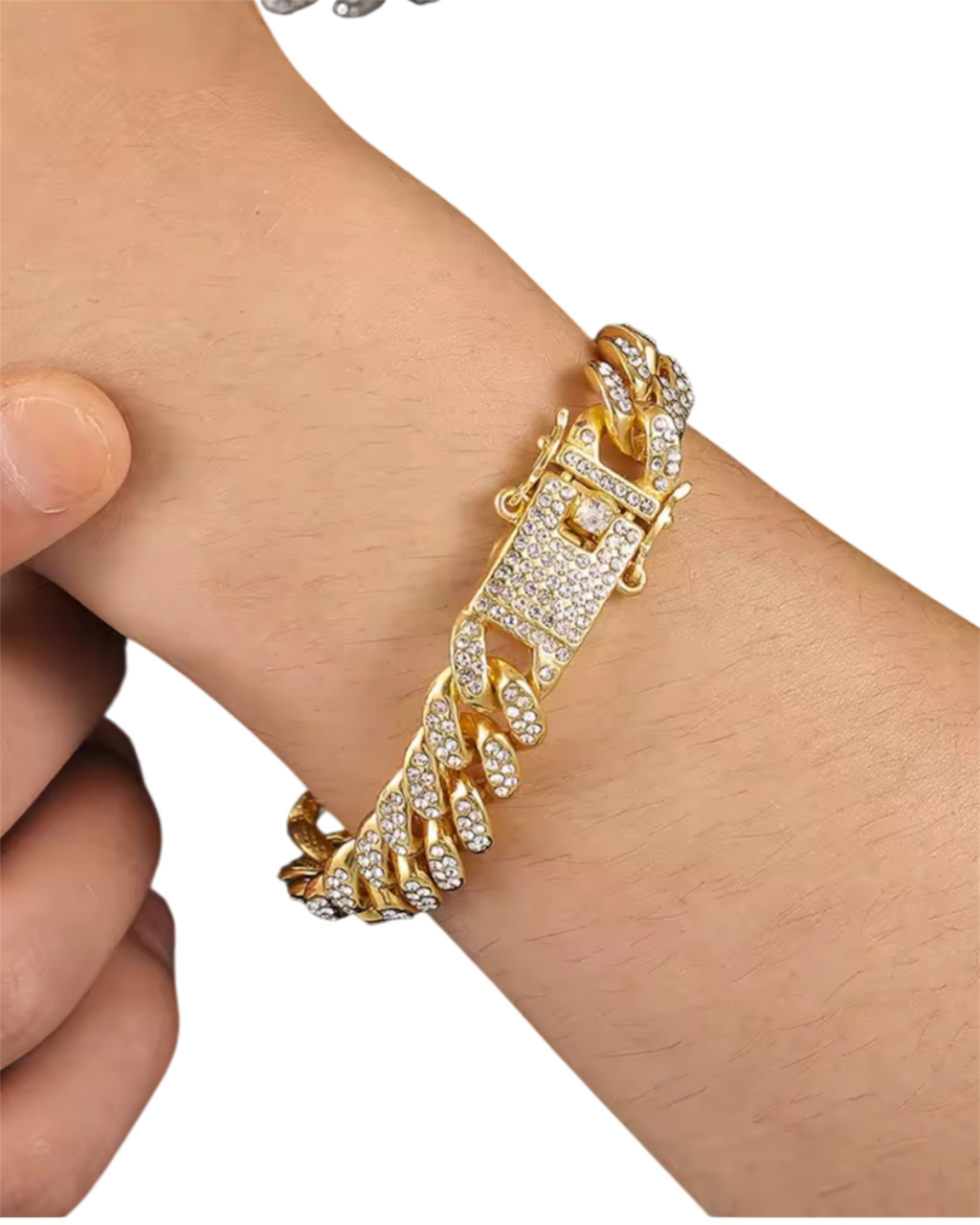 Iced Out Miami Cuban Link Bracelet (Gold & Silver