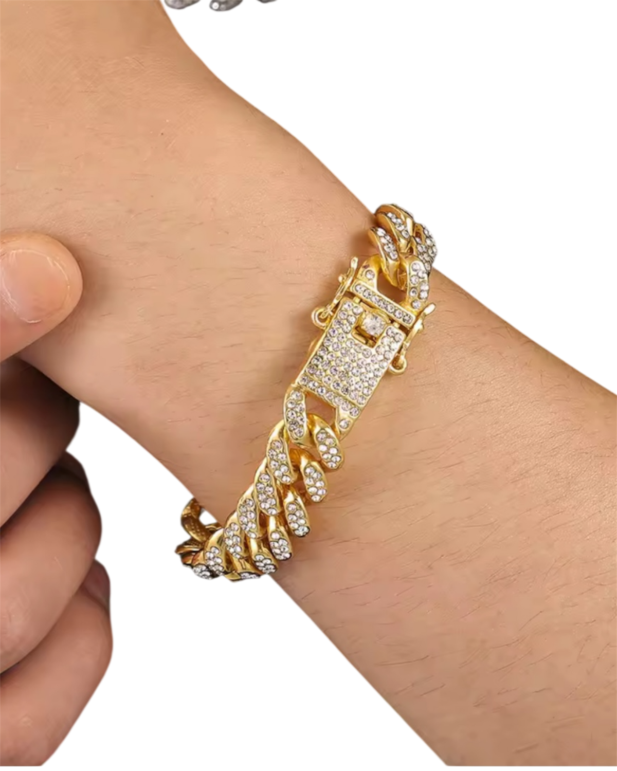 Iced Out Miami Cuban Link Bracelet (Gold & Silver
