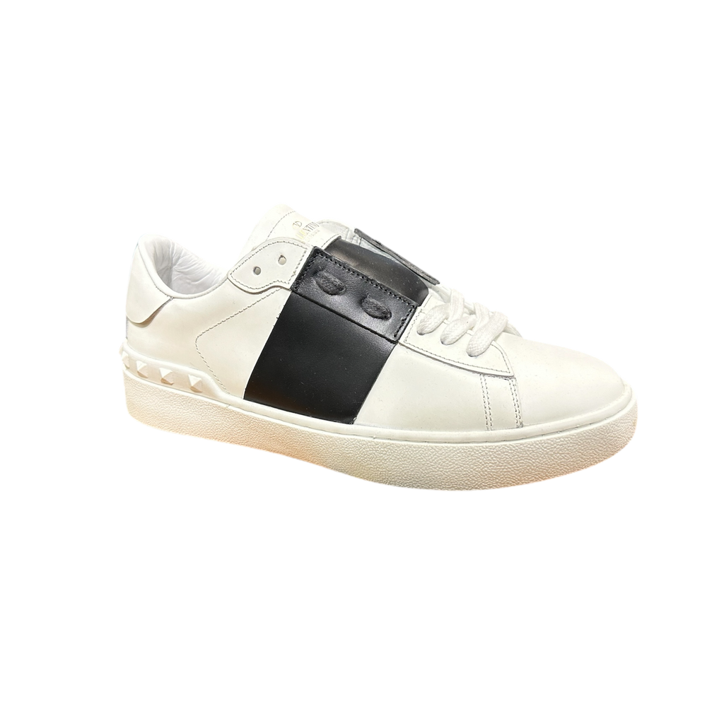 Vtln White/Black Leather Shoes