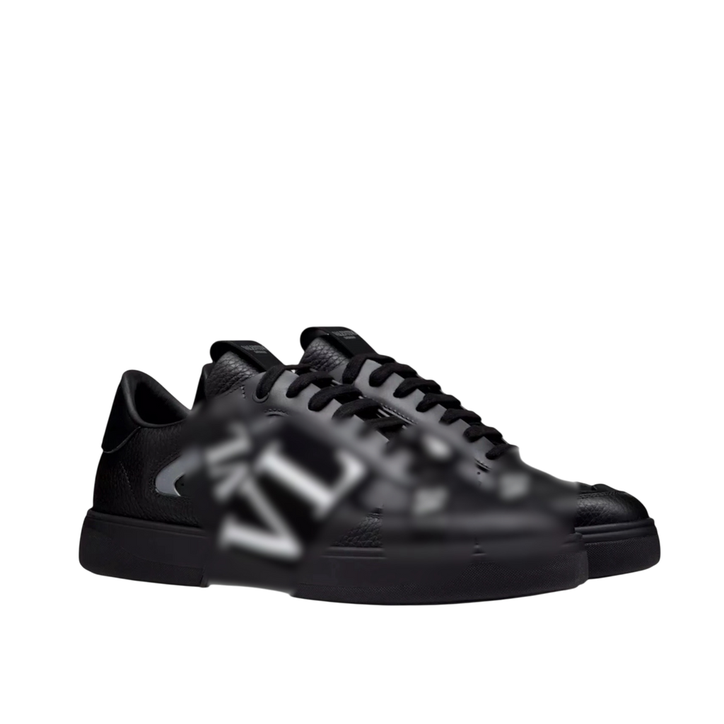 VLT Black Leather Shoes