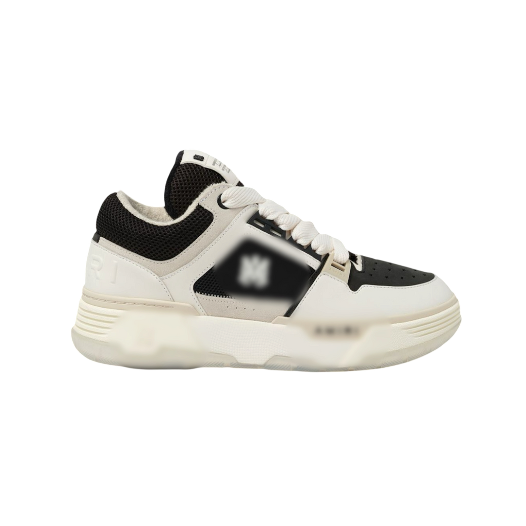Amri  White/Black Leather Shoes